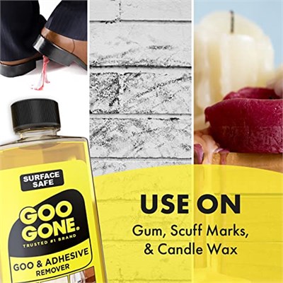 Goo Gone Orijinal Yapışkan Sökücü - 4 Ons - Yüzey Güvenli Yapışkan Sökücü Etiketleri Çıkartmaları Çıkartmaları Kalıntı Bant Çiğneme Gres Katran