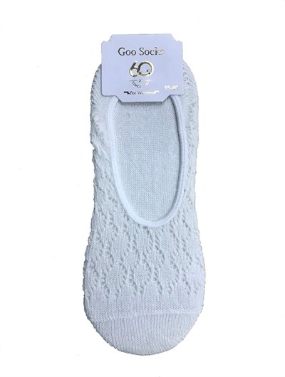Goo Socks Goo Socks 6 Çift Gri Renk Fileli Babet Çorap Gri 36-40