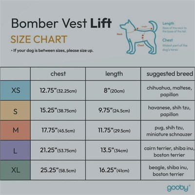 Gooby - Dolgulu yelek, köpek ceketi, manto, fermuarlı kazak ve keten halkalı, kırmızı, beden L - Seçenekler: X-Small chest (~13
