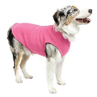 Gooby Esnek Polar Yelek Köpek Kazak - Pembe, 6X-Large - Sıcak Kazak Polar Köpek Ceket - Küçük Köpekler Erkek veya Kız için Kış Köpek Giysile - Seçenekler: 6X-Large Length (27.5