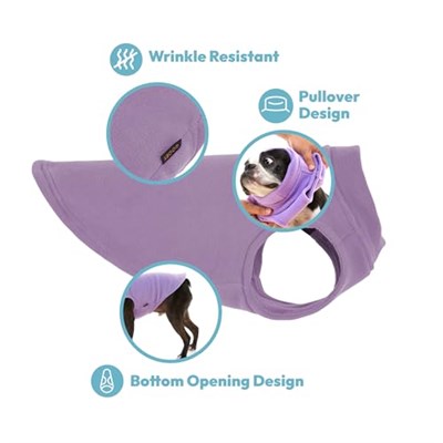 Gooby Esnek Polar Yelek Köpek Kazak - Pembe, 6X-Large - Sıcak Kazak Polar Köpek Ceket - Küçük Köpekler Erkek veya Kız için Kış Köpek Giysile - Seçenekler: 6X-Large Length (27.5