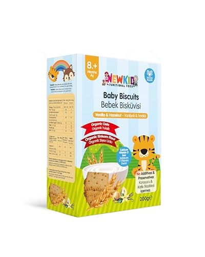 Good Food New Kid Vanilyalı ve Fındıklı Bebek Bisküvisi 200 gr