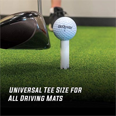 GoSports Kauçuk Golf Tişörtleri 9lu Paket - 3 x 1,5 inç, 2,25 inç ve 3,5 inç Tees - Suni Çim Golf Paspasları ile Evrensel