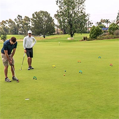 GoSports Putt-Thru Kroket Koyma Oyunu - 9 Kapı, 4 Golf Topu ve Tote Çanta İçerir - Evde, Ofiste veya Yeşilde Oynayın!