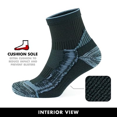 GoWith 2li Tabanaltı Havlulu Dikişsiz Unisex Atletik Fit Koşu Yürüyüş Egzersiz Aktivite Çorabı 3593