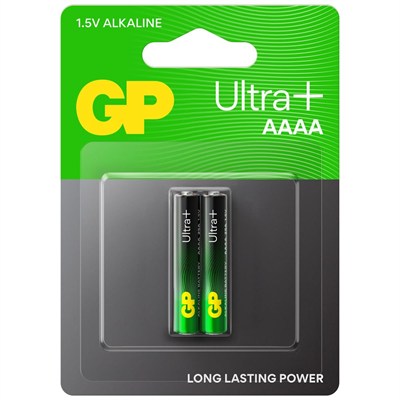 GP Batteries 25A Ultra Plus Lr8D425/E96/AAAA Boy İncenin İncesi Pil, 1.5 Volt, 2li Kart