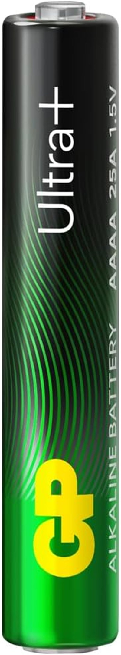GP Batteries 25A Ultra Plus Lr8D425/E96/AAAA Boy İncenin İncesi Pil, 1.5 Volt, 2li Kart