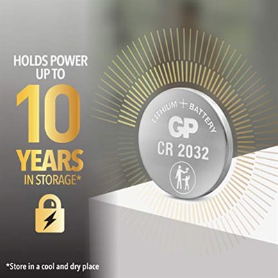 Gp Batteries Cr2032, 5Li Kart, Lityum Düğme Pil, 3 Volt