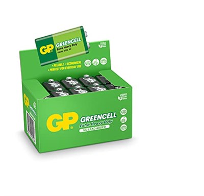 Gp Batteries Gp1604G Greencell 6F22/1222/9V Pil, 9 Volt, 10Lu Kutu - Seçenekler: 10lu, Tekli