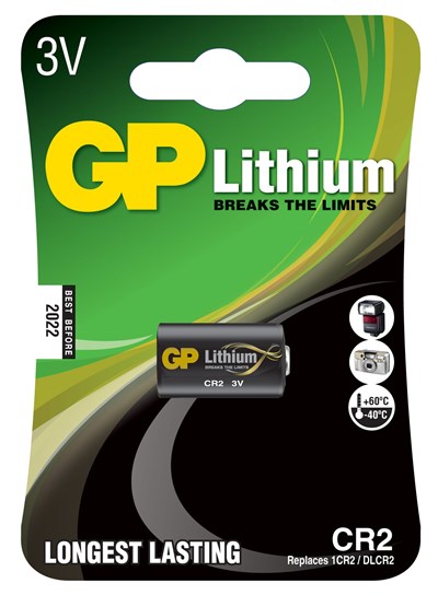 Gp Batteries Gpcr2 Dlcr2/Cr2, Boy Lityum Pil, 3 Volt, Tekli Kart