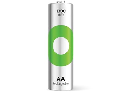 GP Batteries ReCyko 1300 AA Kalem Ni-MH Şarjlı Pil, 1.2 Volt, 2li Kart
