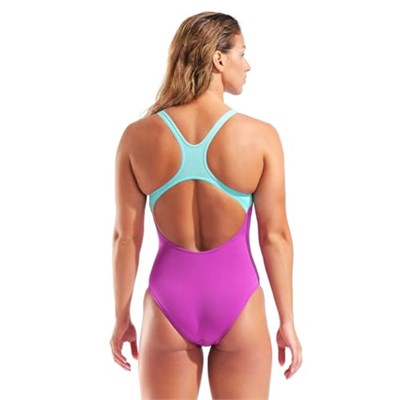 Graphic Swimsuit Swim Pro Back Kadın Pembe Yüzücü Mayo 011182980