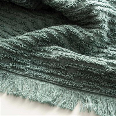 Green Black Anisa Yüz Havlusu Yeşil
