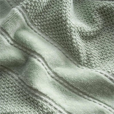 Green Black Anna 3lü Havlu Seti %100 Pamuk Jakarlı Mint