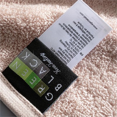 Green Black Aya Linea Serisi 4lü Yüz Havlu Seti Krem/pudra 50x80 Cm