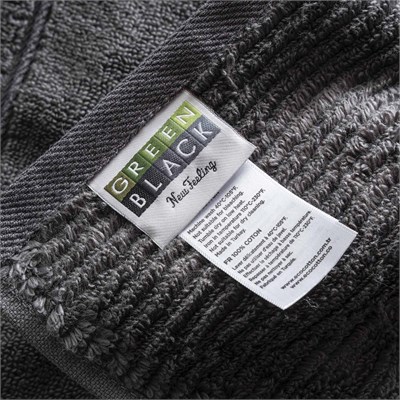 Green Black Eliza 2li Havlu Seti Antrasit