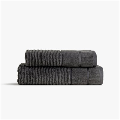 Green Black Eliza 2li Havlu Seti Antrasit