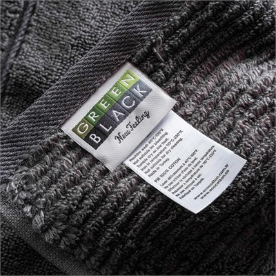 Green Black Eliza Yüz Havlusu Antrasit