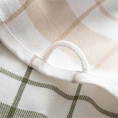 Green Black Esila 2li Ultra Emici Kurulama Havlusu Bej / Yeşil, %100 Doğal Pamuk , 45×65 cm Geniş Mutfak Bezi