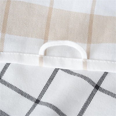Green Black Esila 2li Ultra Emici Kurulama Havlusu Bej / Antrasit, %100 Doğal Pamuk , 45×65 cm Geniş Mutfak Bezi