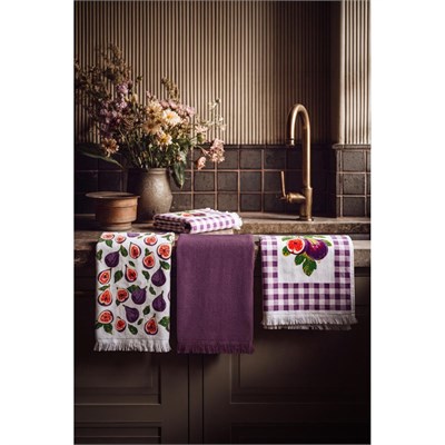Green Black Figella 3lü Mutfak Havlu Seti Baskılı 40x60