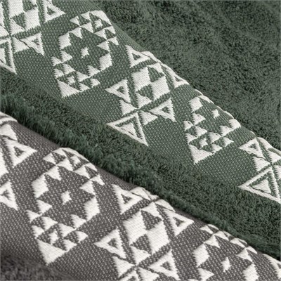Green Black Hereke Heritage Serisi 4lü Havlu Seti Yeşil / Antrasit