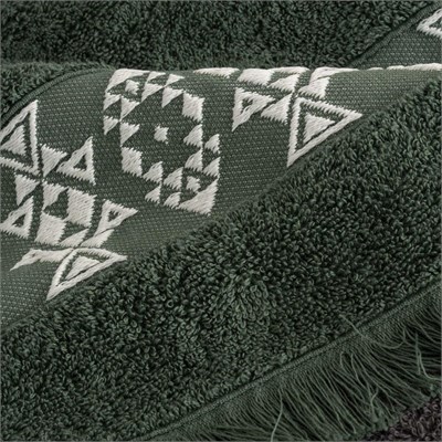 Green Black Hereke Heritage Serisi 4lü Havlu Seti Yeşil / Antrasit