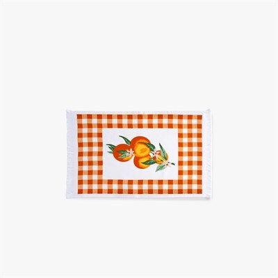 Green Black Orange 3lü Mutfak Havlu Seti Baskılı 40x60