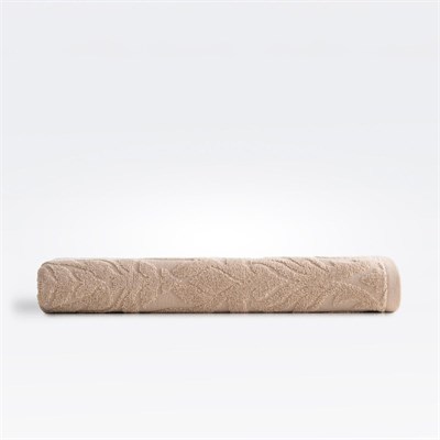Green Black Serena Banyo Havlusu %100 Pamuk Jakarlı Koyu Bej 80x150 Cm