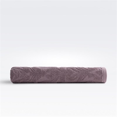 Green Black Serena Banyo Havlusu %100 Pamuk Jakarlı Koyu Mor 80x150 Cm