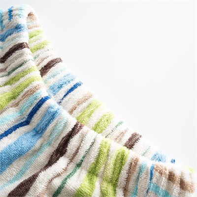 Green Black Stripe Green Kadın Havlu Şortlu Takım %100 Pamuk Renkli Standart