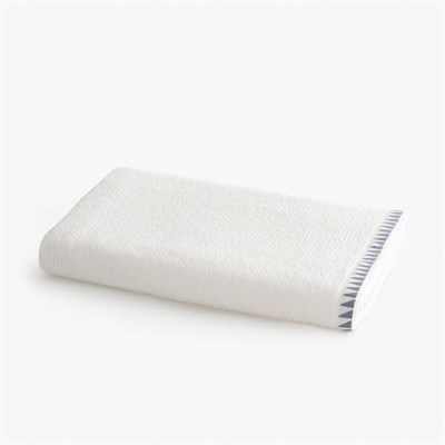 Green Black Tria Banyo Havlusu %100 Pamuk Jakarlı Krem-lacivert 80x150 Cm