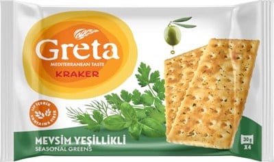 Greta Mevsim Yeşillikli 30 gr x4