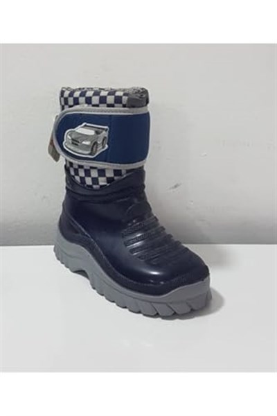 Gri Erkek Çocuk Gezer 12464 Bantlı Çizme Lacivert 30 30 EU