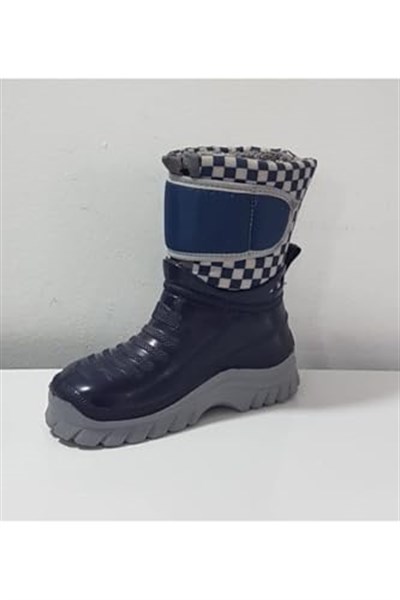 Gri Erkek Çocuk Gezer 12464 Bantlı Çizme Lacivert 30 30 EU