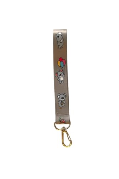 Gri Koala 4 Lü Set Boyun ipi Anahtarlık Yoyo Yaka Kartlığı
