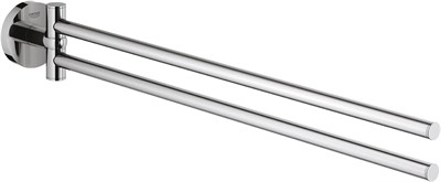 Grohe Essentials İkili Havluluk - 40371001 - Seçenekler: 439 mm, Badetuchhalter, Köşeli, Yuvarlak, İkili