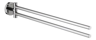 Grohe Essentials İkili Havluluk - 40371001 - Seçenekler: 439 mm, Badetuchhalter, Köşeli, Yuvarlak, İkili