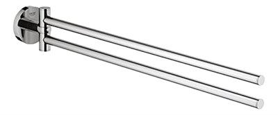 Grohe Essentials İkili Havluluk - 40371001 - Seçenekler: 439 mm, Badetuchhalter, Köşeli, Yuvarlak, İkili