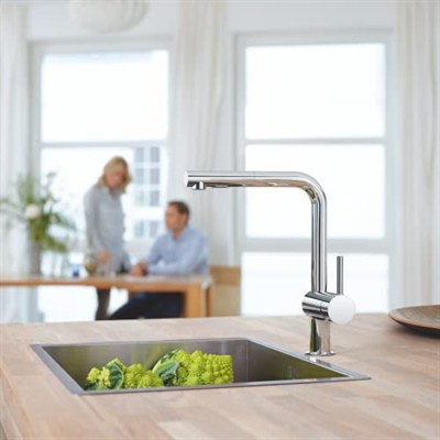 Grohe Eviye Bataryası Spiralli 2 Fonksiyonlu Minta Krom- 30274000
