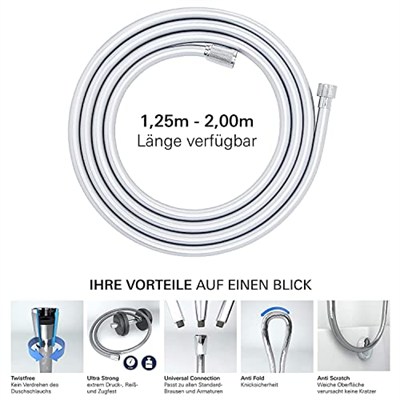Grohe Metal Duş Spiral Hortumu 200 cm - 28145000