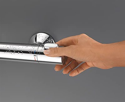 GROHE Precision Flow Termostatik Duş Bataryası, Su Tasarruflu, Krom, 34840000