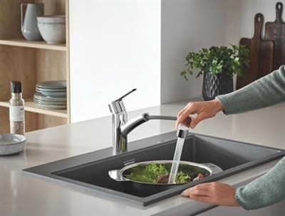 GROHE Start Spiralli Eviye Bataryası | 90˚ Dönüş Açısı | Krom | 30531001