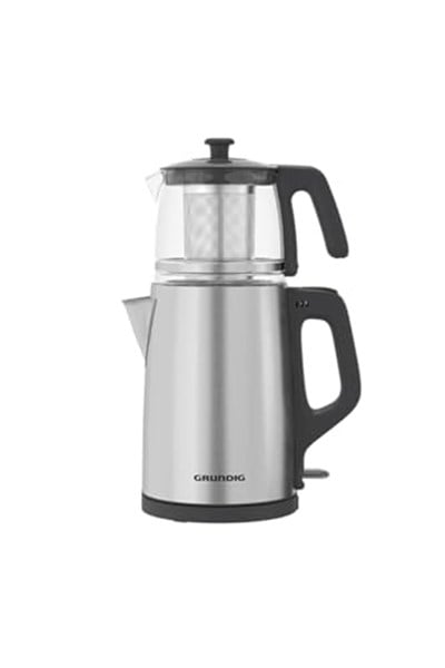 Grundig Tm 2522 Ic Inox Cam Çelik Süzgeçli Çay Makinesi,Renkli