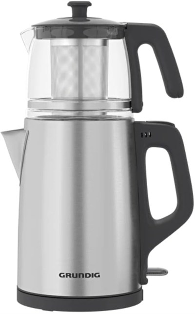 Grundig Tm 2522 Ic Inox Cam Çelik Süzgeçli Çay Makinesi,Renkli