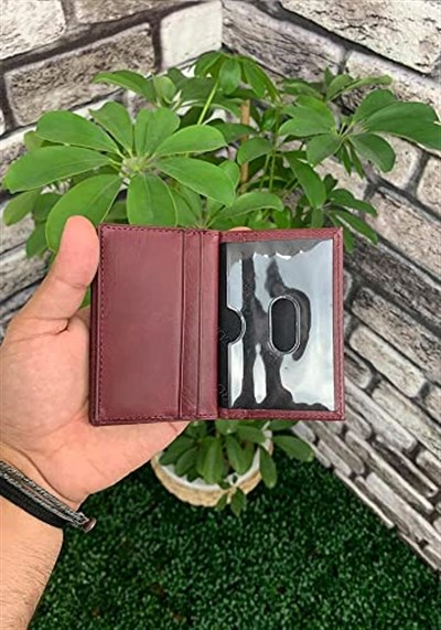 Guard Antik Bordo Hakiki Deri Kartlık Erkek/Kadın P1169