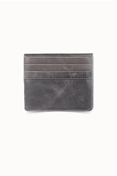 Guard Antik Gri Patlı Tasarım Hakiki Deri Kartlık Erkek/Kadın P5239