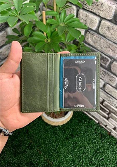 Guard Antik Yeşil Hakiki Deri Kartlık Erkek/Kadın P1169