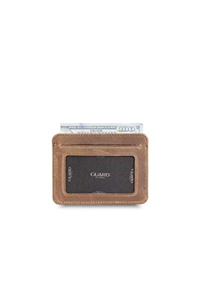 Guard Dikey Crazy Taba Hakiki Deri Kartlık Erkek/Kadın P5171