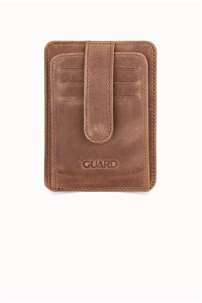 Guard Dikey Crazy Taba Hakiki Deri Kartlık Erkek/Kadın P5171